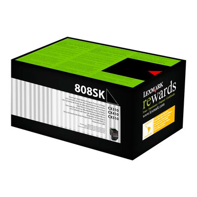 Toner Original Lexmark 808S Negro 80C8SK0 CX310 CX410 CX510