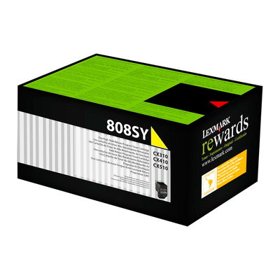 Toner Original Lexmark 808S Amarillo 80C8SY0 CX310 CX410 CX510