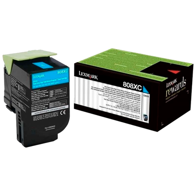Toner Original Lexmark 808X Cian 80C8XC0 CX510