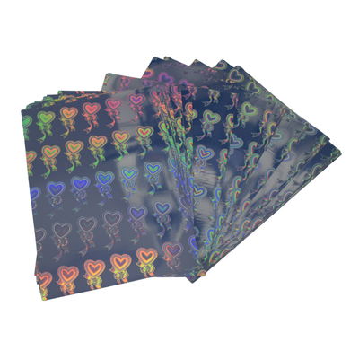 Papel Premium Holografico Autoadhesivo Diseño Corazones A4 180 grs. 100 Hojas