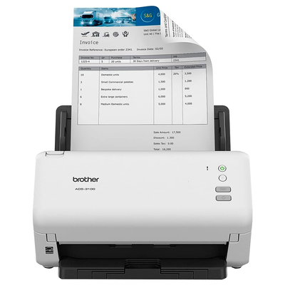 Escáner Brother ADS-3100 Dúplex ADF Color 600dpi Oficina