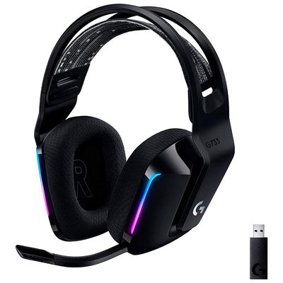 Auricular Gaming Logitech G733 Negro RGB LightSync Inalambrico 981-000863