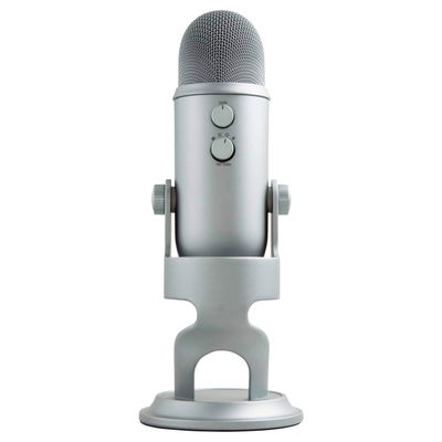 Microfono Blue (Logitech) Yeti Silver USB Plug and Play 988-000103