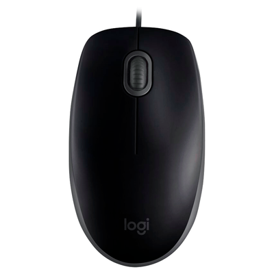 Mouse Logitech M110 Silent Negro Con Cable Full-Size 910-006756