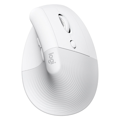 Mouse Logitech Lift Vertical Ergonomico Blanco Inalambrico 910-006469