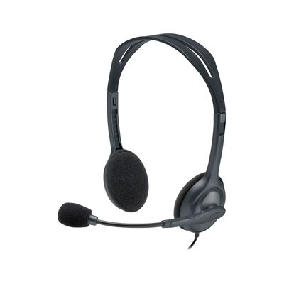 Auricular Logitech H111 Gris Estereo Con Microfono 981-000612