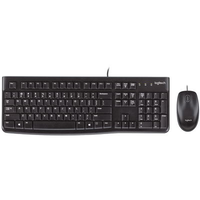 Combo Teclado Y Mouse Logitech MK120 Negro Español USB 920-004428