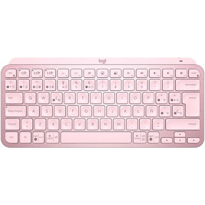 Teclado Logitech MX Keys Mini Rosa Inalambrico 920-010478