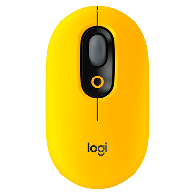 Mouse Logitech Pop Blast Emojis Amarillo Inalambrico 910-006549
