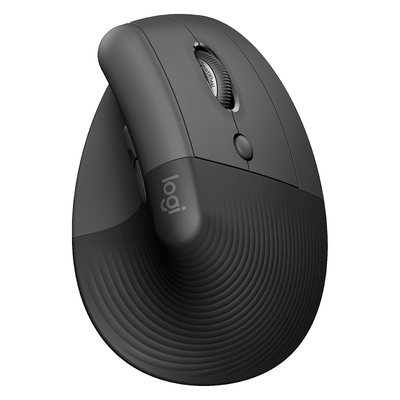 Mouse Logitech Lift Vertical Ergonomico Grafito Inalambrico 910-006466