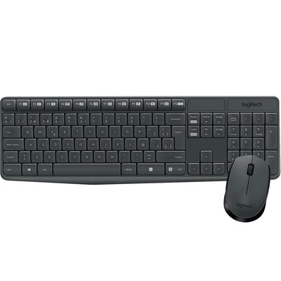 Combo Teclado Y Mouse Logitech MK235 Negro Inalambrico 920-007901