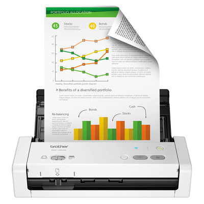 Escaner de Escritorio Brother ADS-1250W Compacto Duplex Wi-Fi