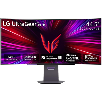 Monitor Gaming LG Ultra Gear 45'' GS95QE Curvo OLED QHD 240Hz 45GS95QE-B