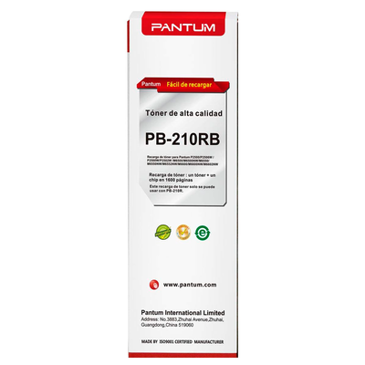 Recarga Toner Original Pantum PB-210RB Negro Refill Kit P2500W M6550NW