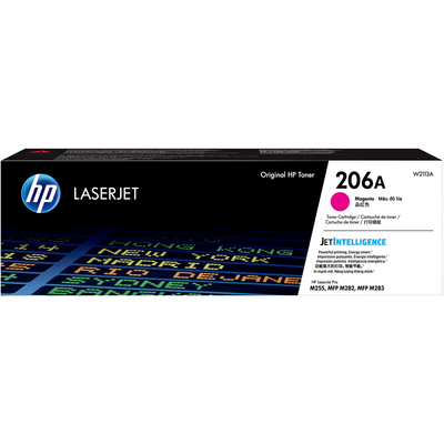 Toner Original HP 206A Magenta W2113A LaserJet Pro MFP M282 M283 Series