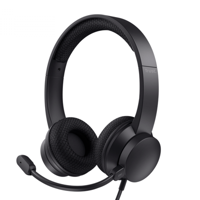 Auricular Trust Ayda USB-ENC PC Headset Negro 25089