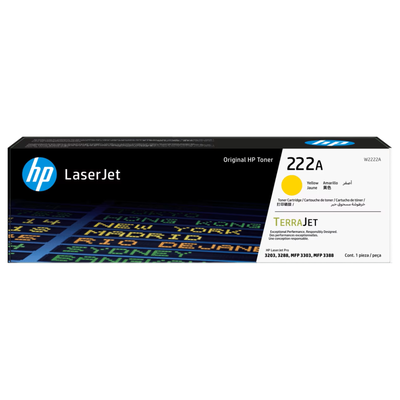 Toner Original HP 222A Amarillo W2222A LaserJet Pro 3203 MFP 3388