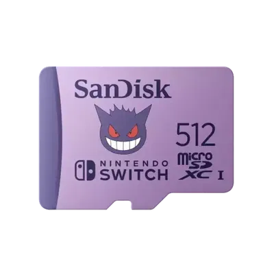 Tarjeta de Memoria Sandisk MicroSDXC 512GB UHS-I Card C10 U3 100Mb for Nintendo Switch Pokemon Edition