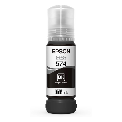 Botella Tinta Epson 574 Negro T574120 Original EcoTank L8050 L18050