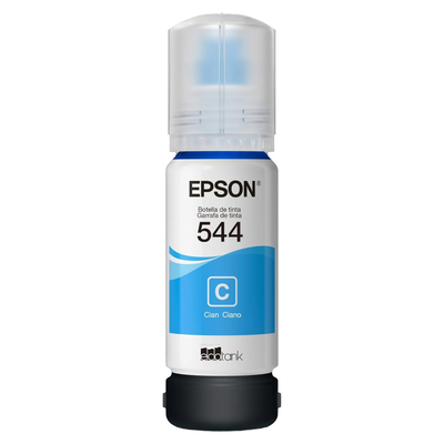 Botella Tinta Epson 544 Cian T544220 Original EcoTank L3110 L3150