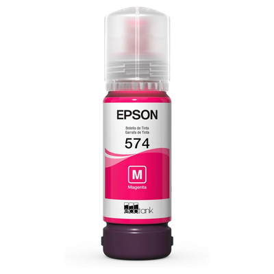 Botella Tinta Epson 574 Magenta T574320 Original EcoTank L8050 L18050
