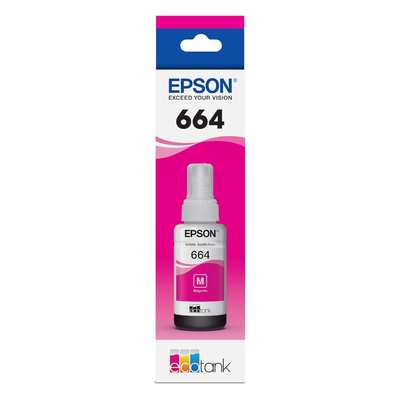 Botella Tinta Epson 664 Magenta T664320 Original EcoTank L200 L210 L355
