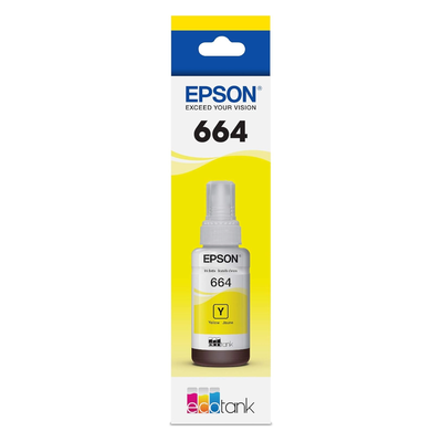 Botella Tinta Epson 664 Amarillo T664420 Original EcoTank L200 L210 L355
