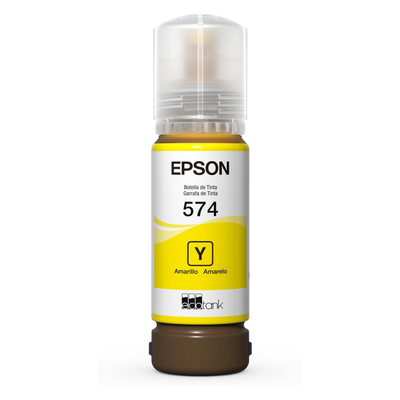 Botella Tinta Epson 574 Amarillo T574420 Original EcoTank L8050 L18050