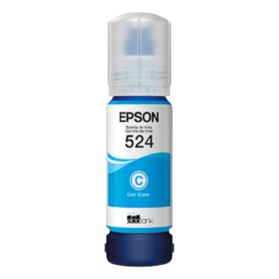 Botella Tinta Epson 524 Cian T524220 Original EcoTank L1110 L3110 L3150