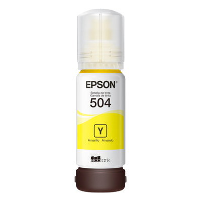 Botella Tinta Epson 504 Amarillo T504420 Original EcoTank L4150 L4160