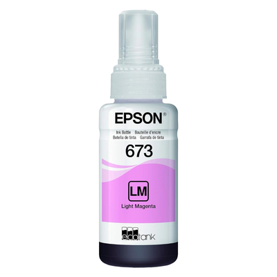 Botella Tinta Epson 673 Magenta Claro T673620 Original EcoTank L800 L805 L810 L850