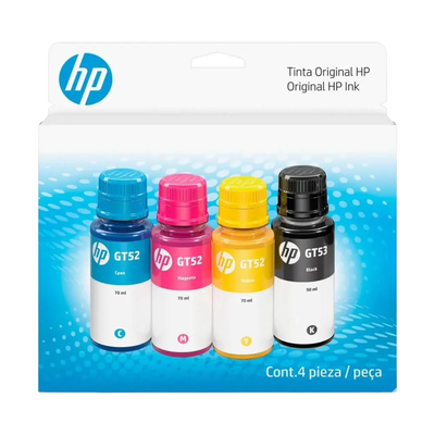 Botella de Tinta Original HP GT53/GT52 Combo Pack 9F3N4AL para Smart Tank