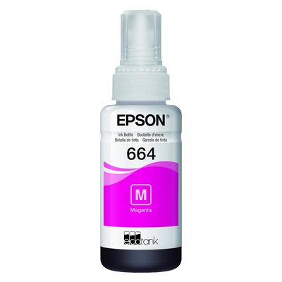 Botella Tinta Epson 664 Magenta T664320 Original EcoTank L200 L210 L355