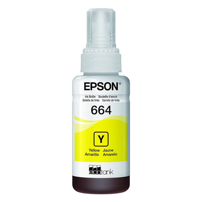 Botella Tinta Epson 664 Amarillo T664420 Original EcoTank L200 L210 L355