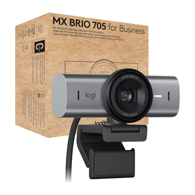 Cámara Web MX Brio 705 para empresas 4K USB 960-001548