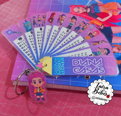 10 Diseños de Tablas de Multiplicar en forma de Lapiz