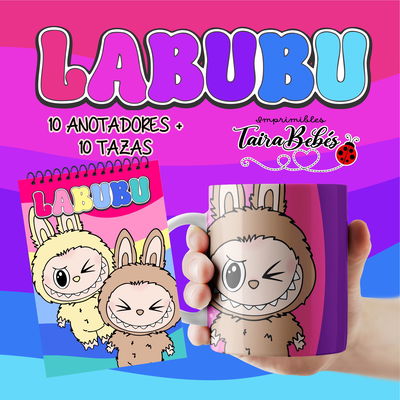 Anotador Labubu + Taza