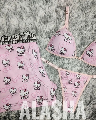 Combo pareja "Kitty Rosa"