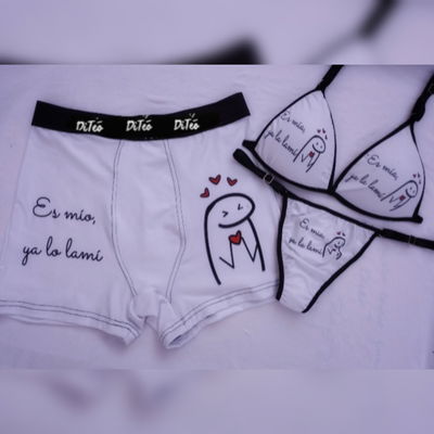 Combo pareja "Es mío" estampado N2