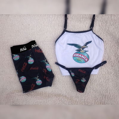 Combo pareja "Fernet" con top.