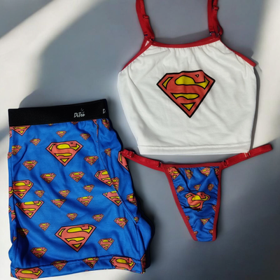Combo pareja "Superman" con top.