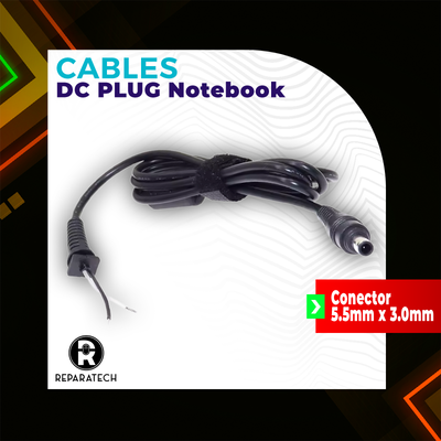 CABLE CARGADOR NOTEBOOK 5.5x3.0mm