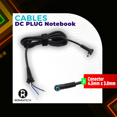 CABLE CARGADOR NOTEBOOK 65w 4.5x3.0mm