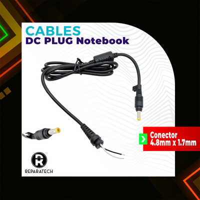 CABLE CARGADOR NOTEBOOK 4.8x1.7mm