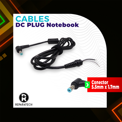 CABLE CARGADOR NOTEBOOK&nbsp; 5.5*1.7mm