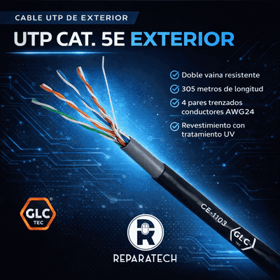 Cable Utp Cat. 5E Exterior x Metros Glc
