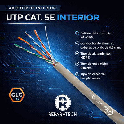 Cable Utp Cat 5E Interior x Metros Glc