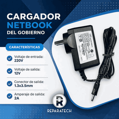 Cargador Netbook Del Gobierno 12v 2a