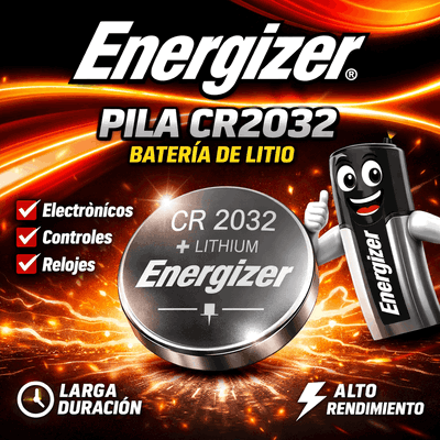 Pila Energizer Botón CR2032 3V