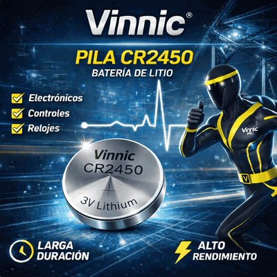 Pila Vinnic Botón CR2450 3V